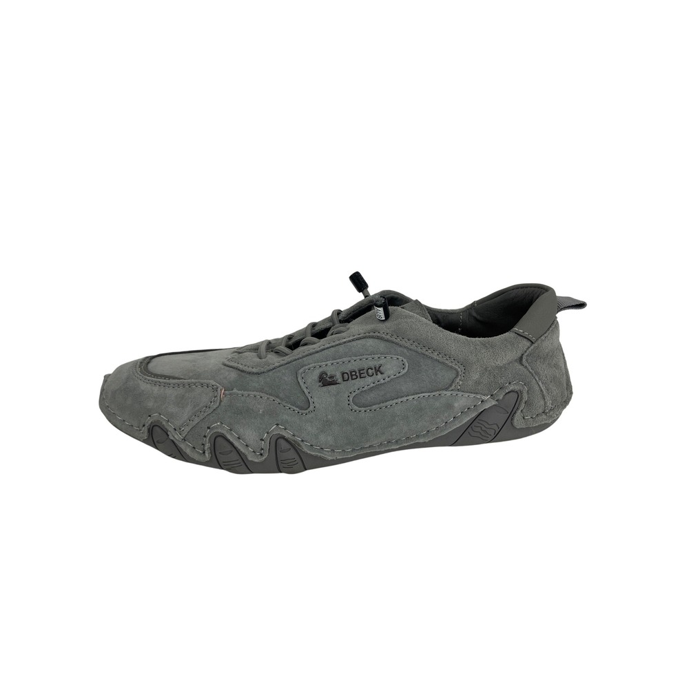 Obeck Suede Walking Shoes unisex  42 Grey Toggle Lace Ergonomic Sole